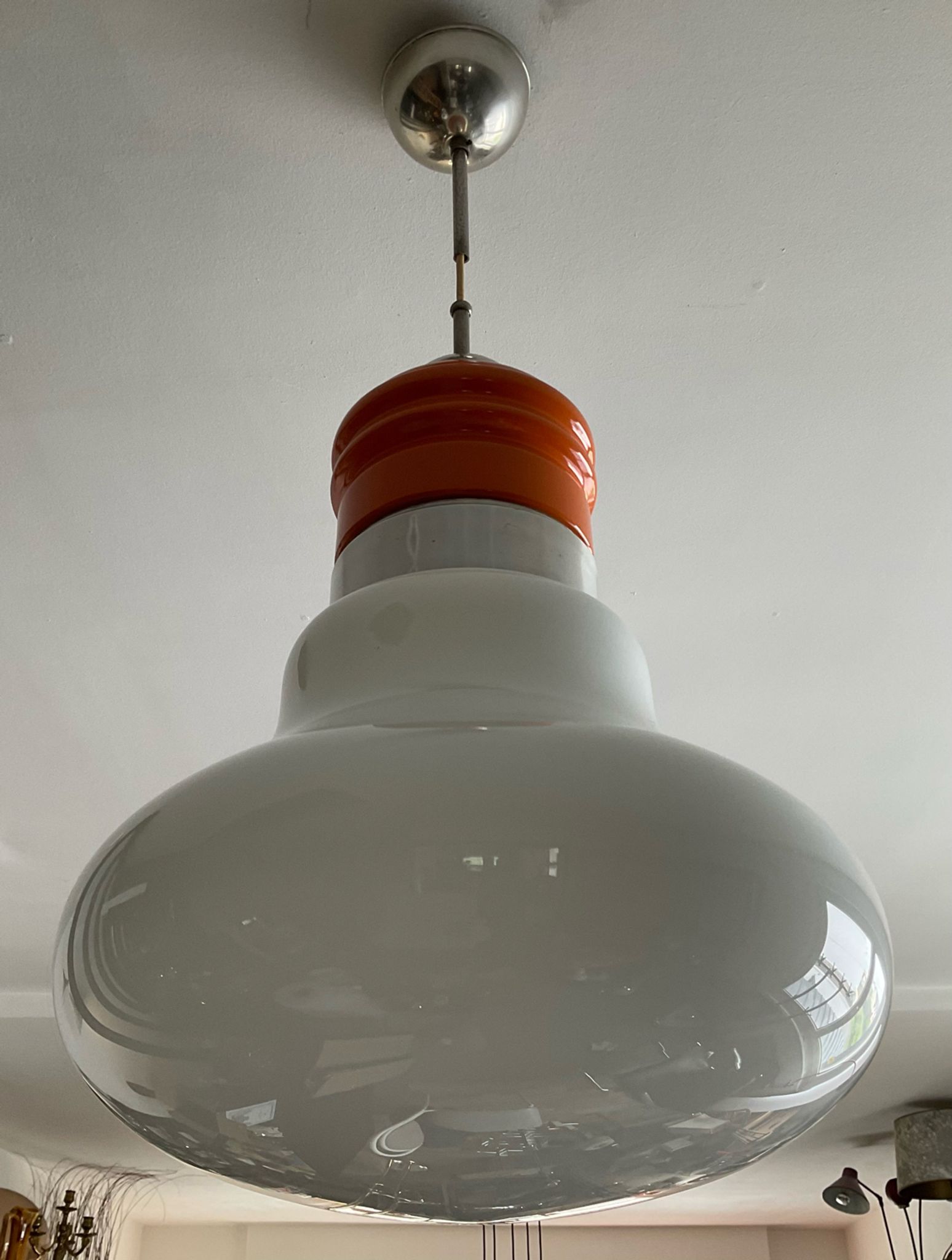 Mazzega pendant lamp in Murano glass from the 60s-70s