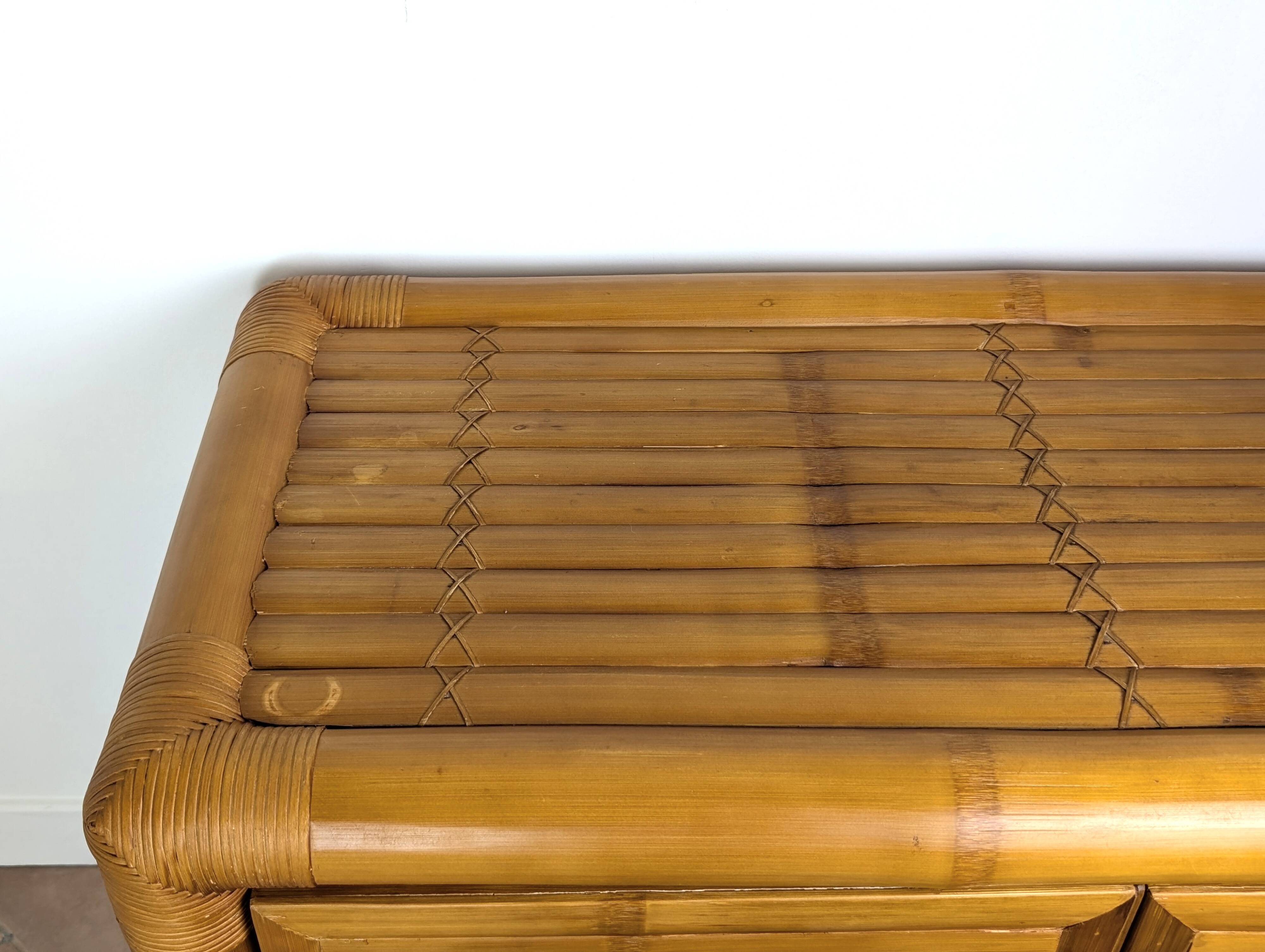 Bamboo chest of drawers