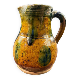 19th century glazed stoneware milk jug La Borne