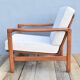 Original Scandinavian armchair, upholstered, beige corduroy, 1960s