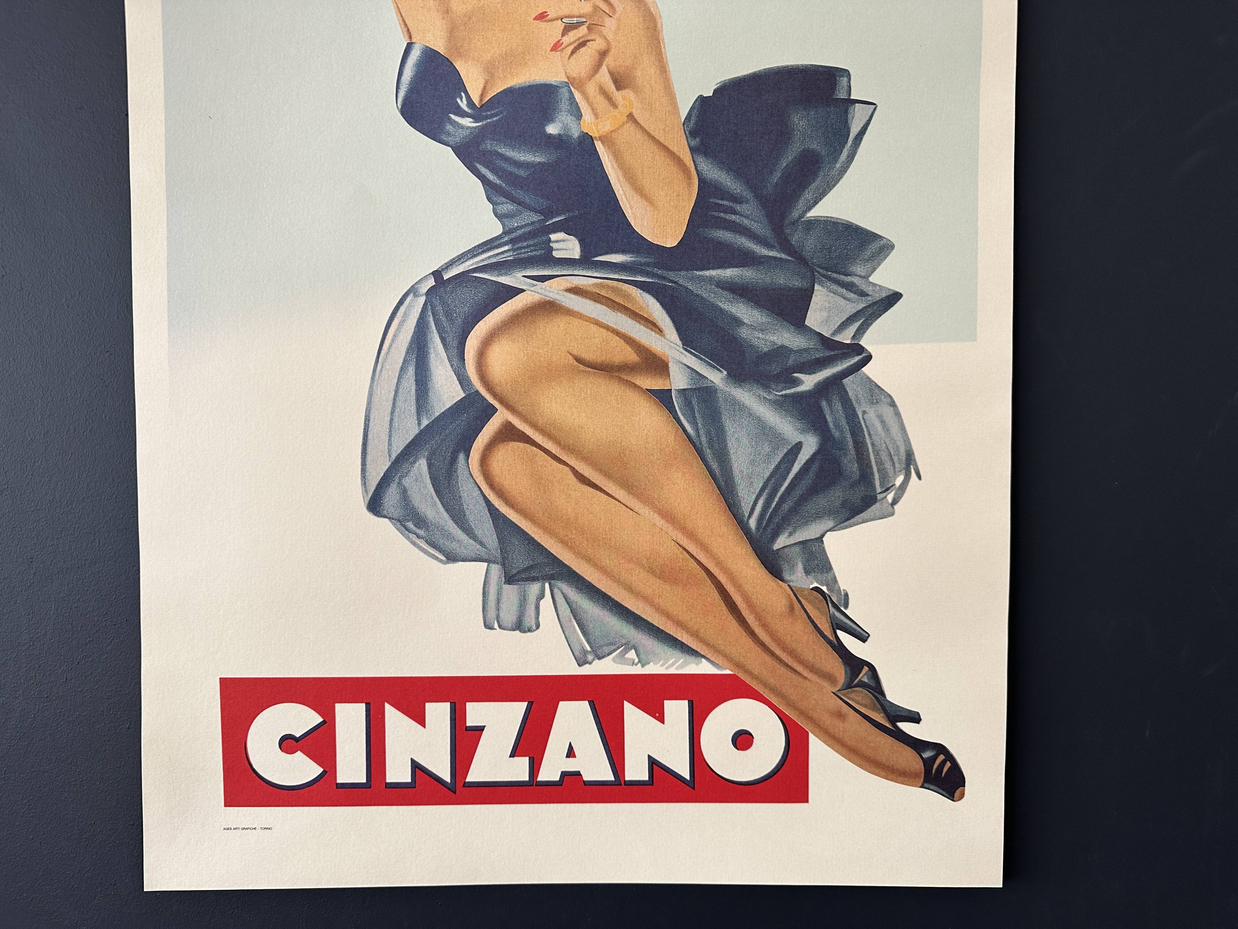 Cinzano advertising poster