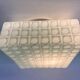 Mid-century milk glass flush mount or wall light, Czechoslovakia