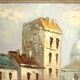 Painting, oil on canvas, Paris Place du Tertre Montmartre, signed Billings
