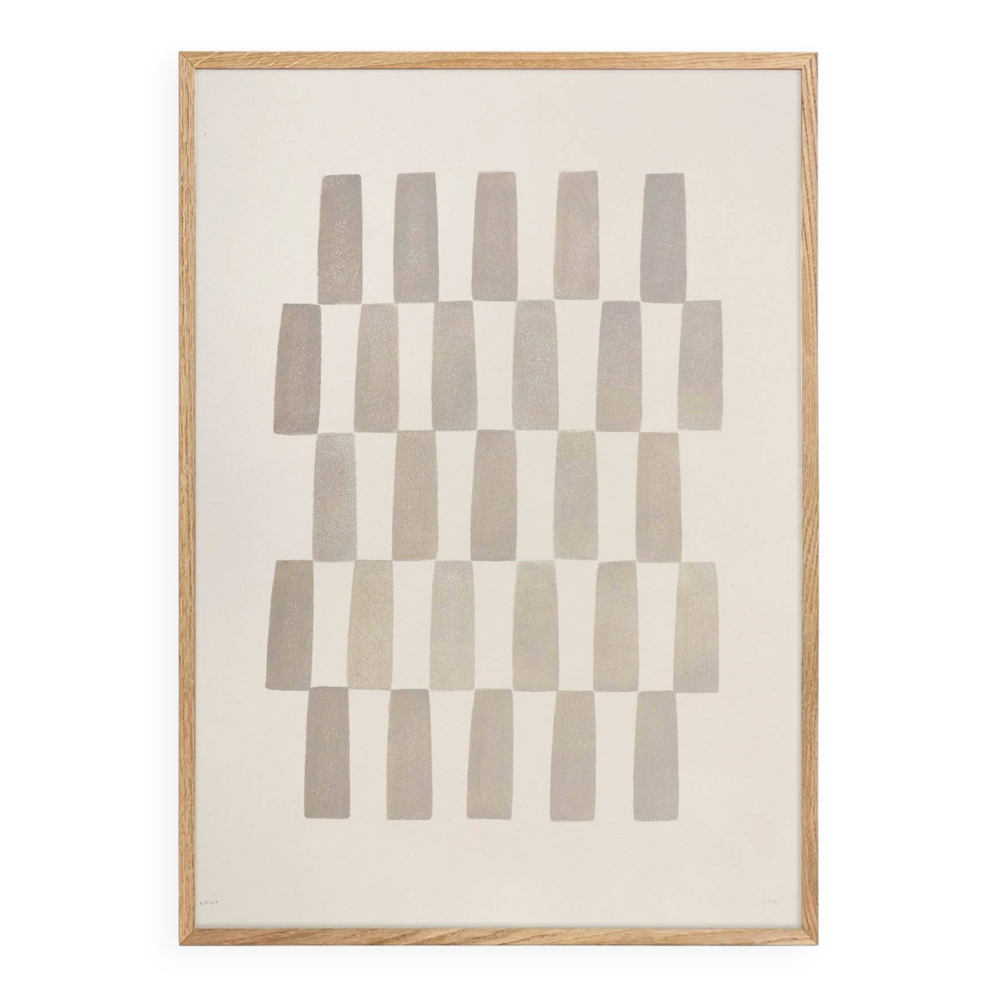 Painting 50x70cm abstract minimalist signed Eawy