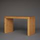 Vintage bench in solid pine from the 1970s.
