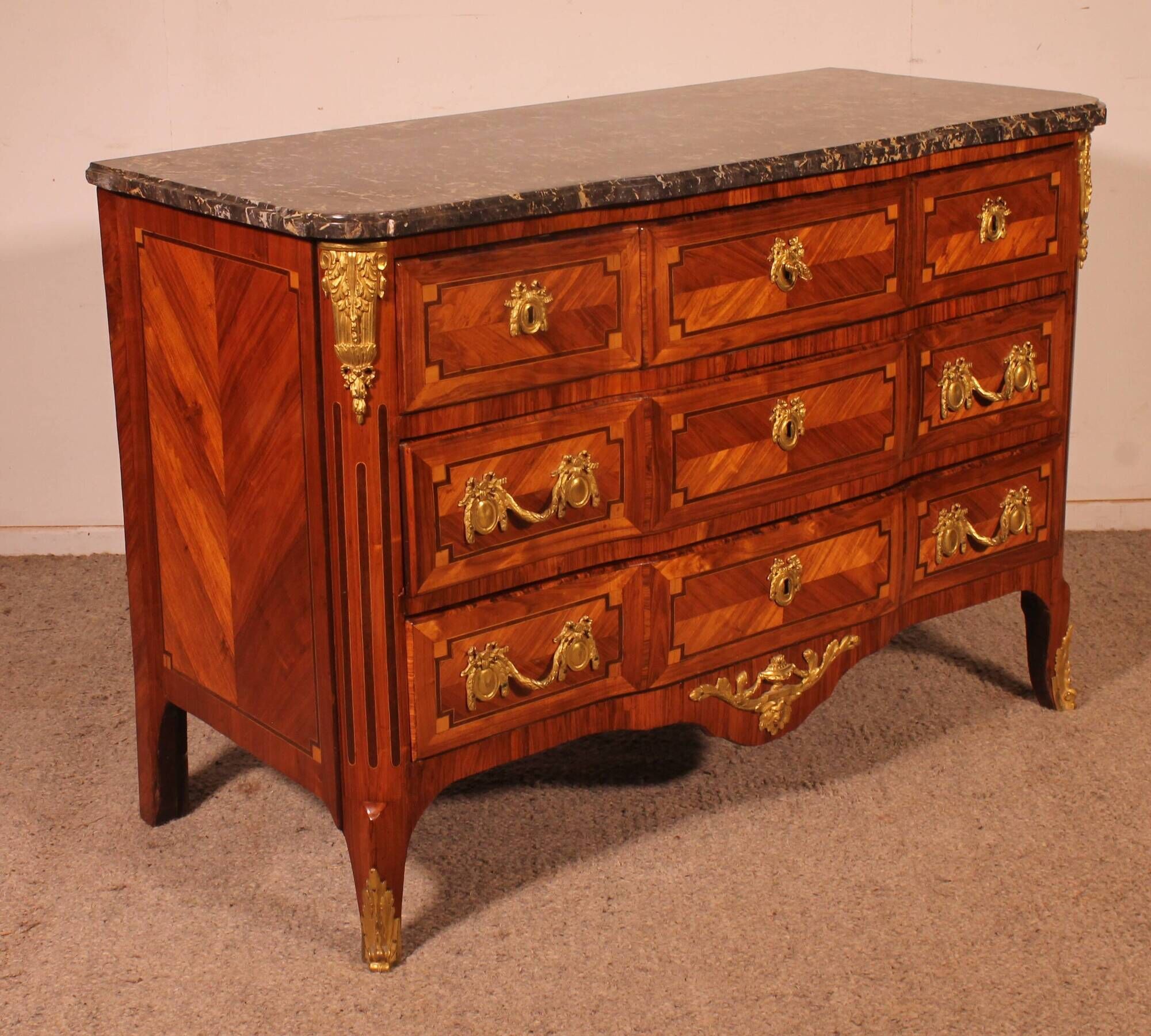 transitional period commode stamped Lardin - 18th century