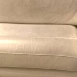 White leather sofa