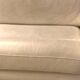 White leather sofa