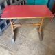 Red Formica bistro table 1950