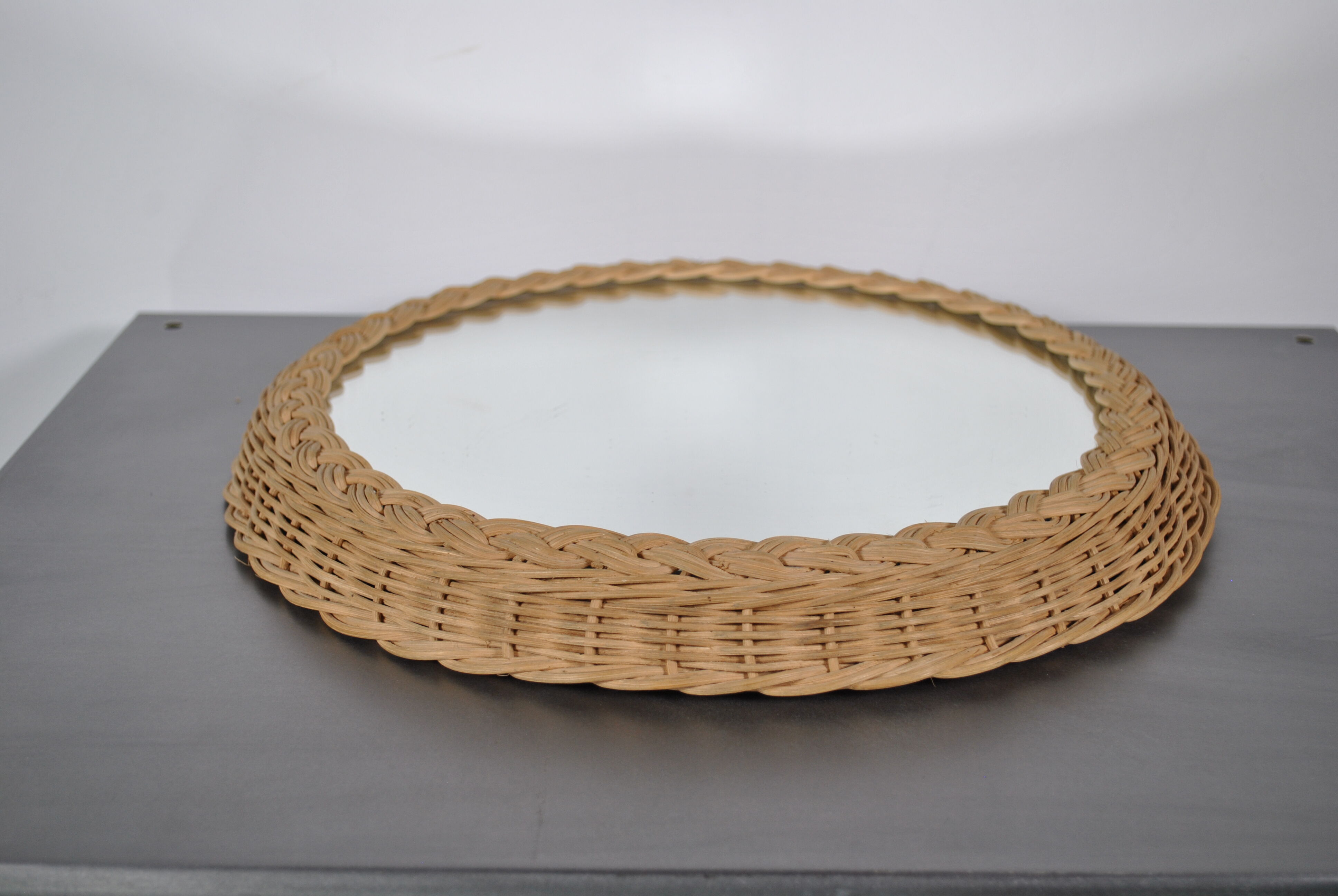 Rattan mirror 1960 - 33cm