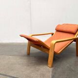 Mid-century modern Pulkka lounge chair by Ilmari Lappalainen for Asko, 1960s.