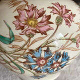 Théière en terre de fer polychrome K&G Luneville Bleuet