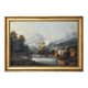 Huile sur toile Maison en bord de rivière