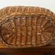 Vintage 1950s wicker basket
