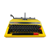Yellow typewriter Brother Deluxe 660TR - vintage 70