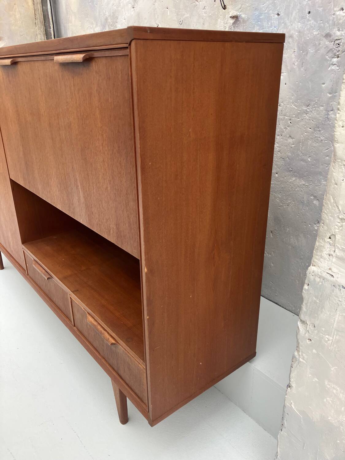 Vintage Scandinavian high sideboard 1960