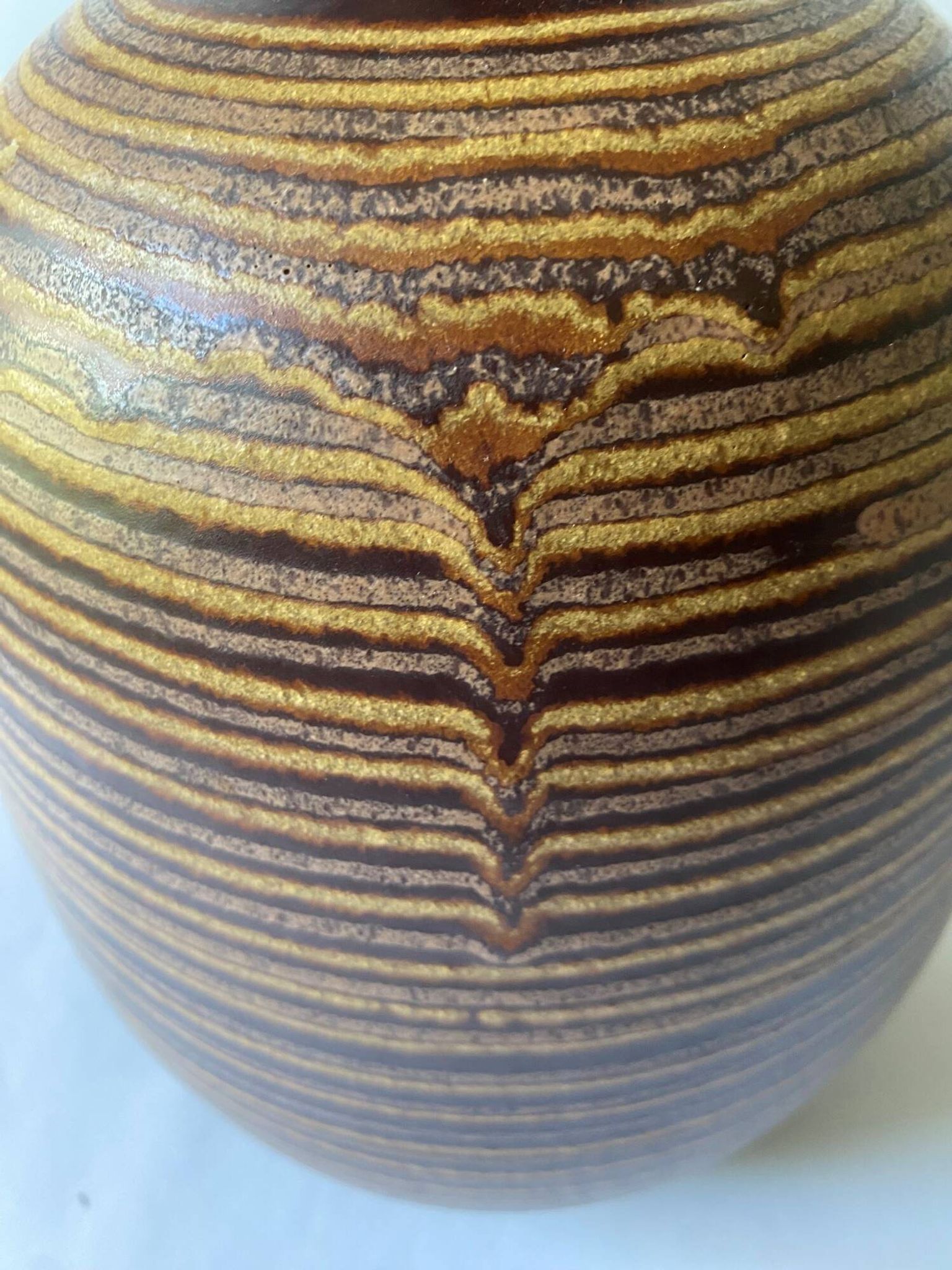 Vintage vase from the 60s, signed