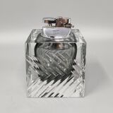 1960s Stunning Grey Table Lighter in Murano Sommerso Glass By Flavio Poli for Seguso
