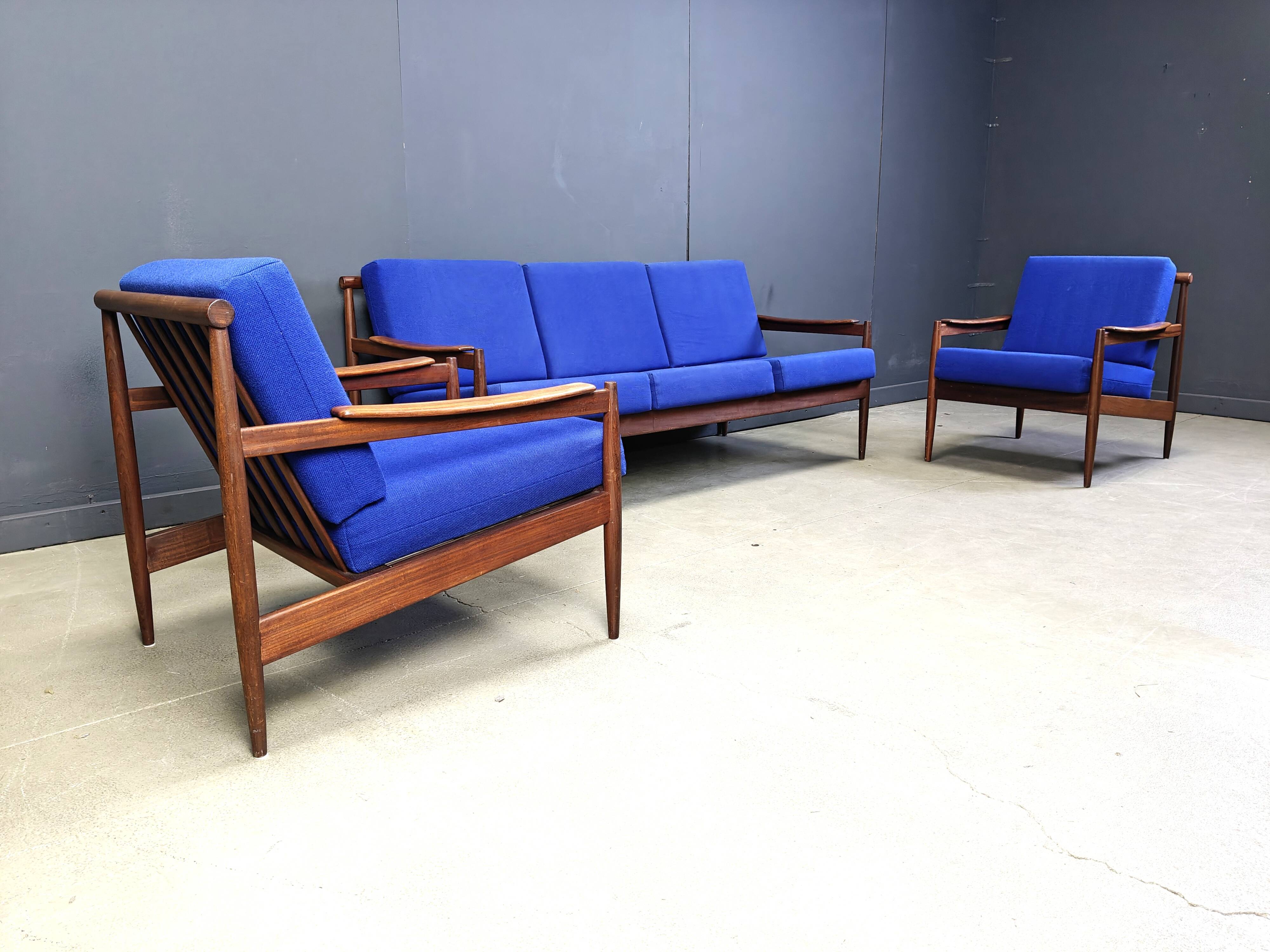 Ensemble de canapés scandinaves du milieu du siècle, années 1960