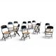 12 x Clarin Corporation folding chair / USA 1920s