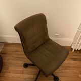 Sapper velvet office armchair for Knoll