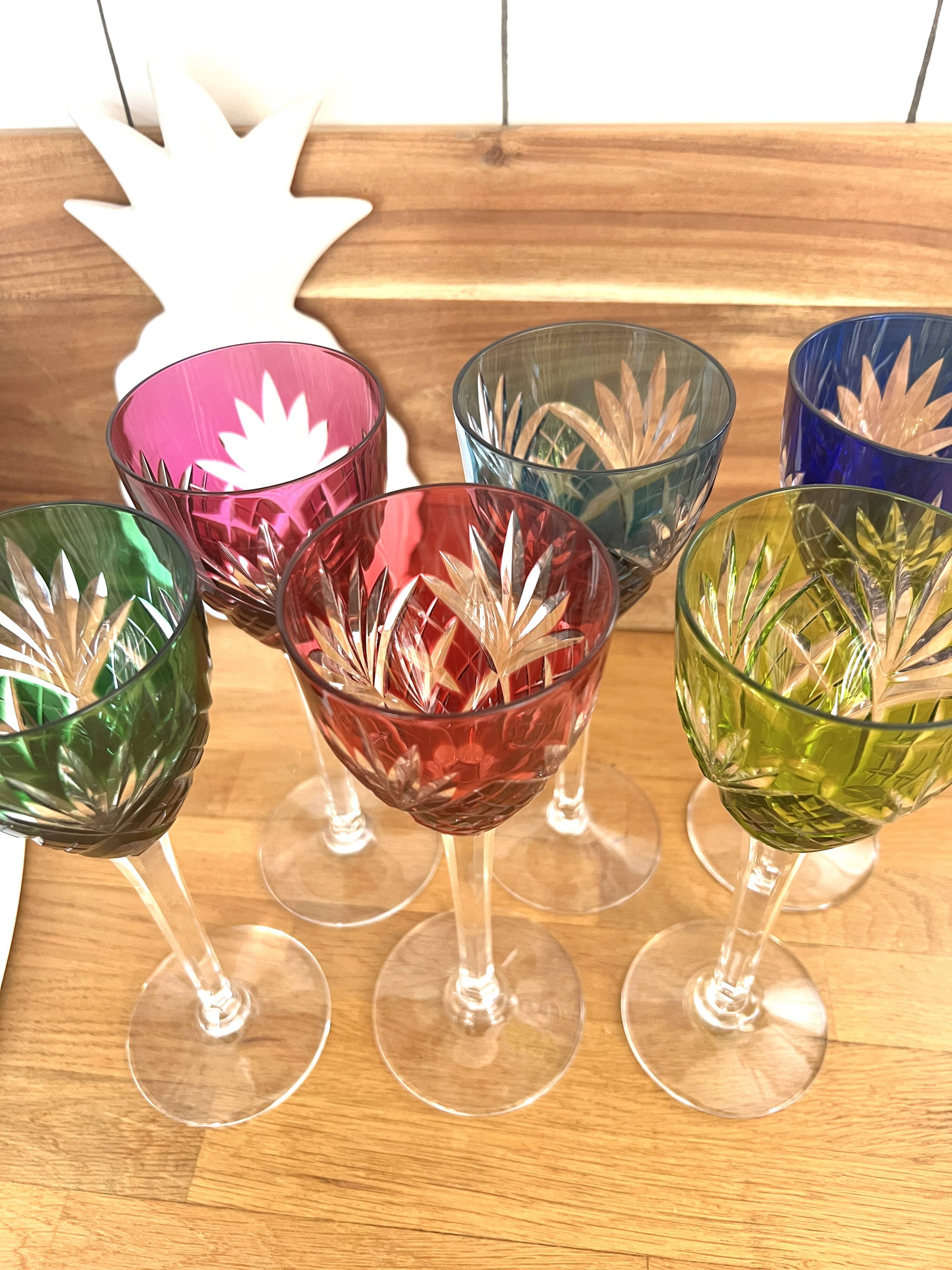 Saint louis crystal wine glasses