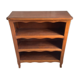 Vintage low library in shallow wood