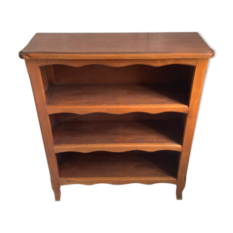 Vintage low library in shallow wood