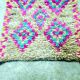 Moroccan Berber carpet hallway Boujaad vintage 280 x 75 cm