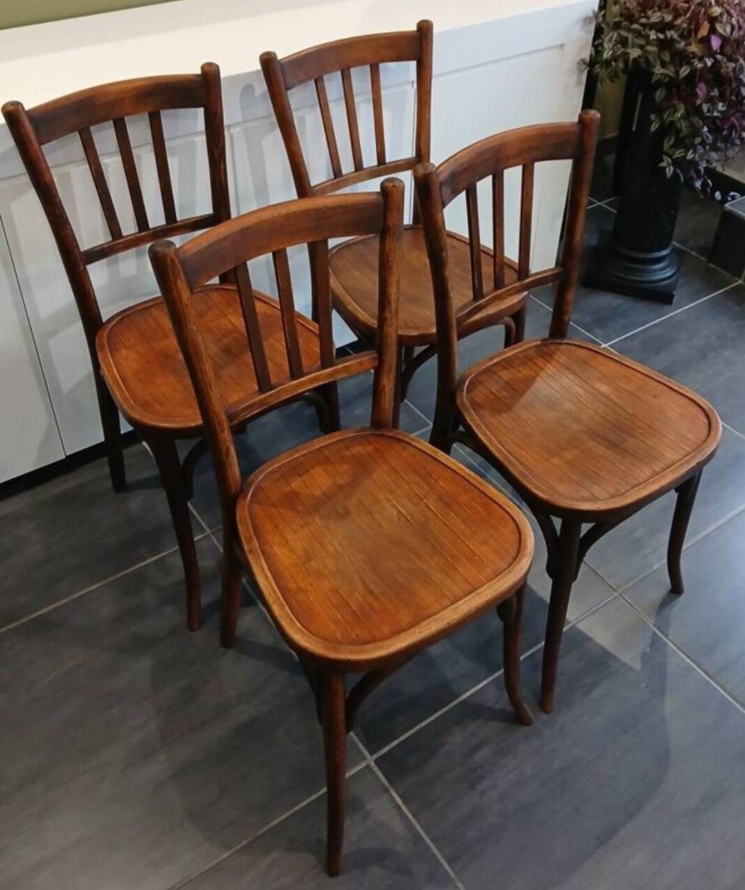 Set of 4 Baumann chairs + 10 Luterma chairs