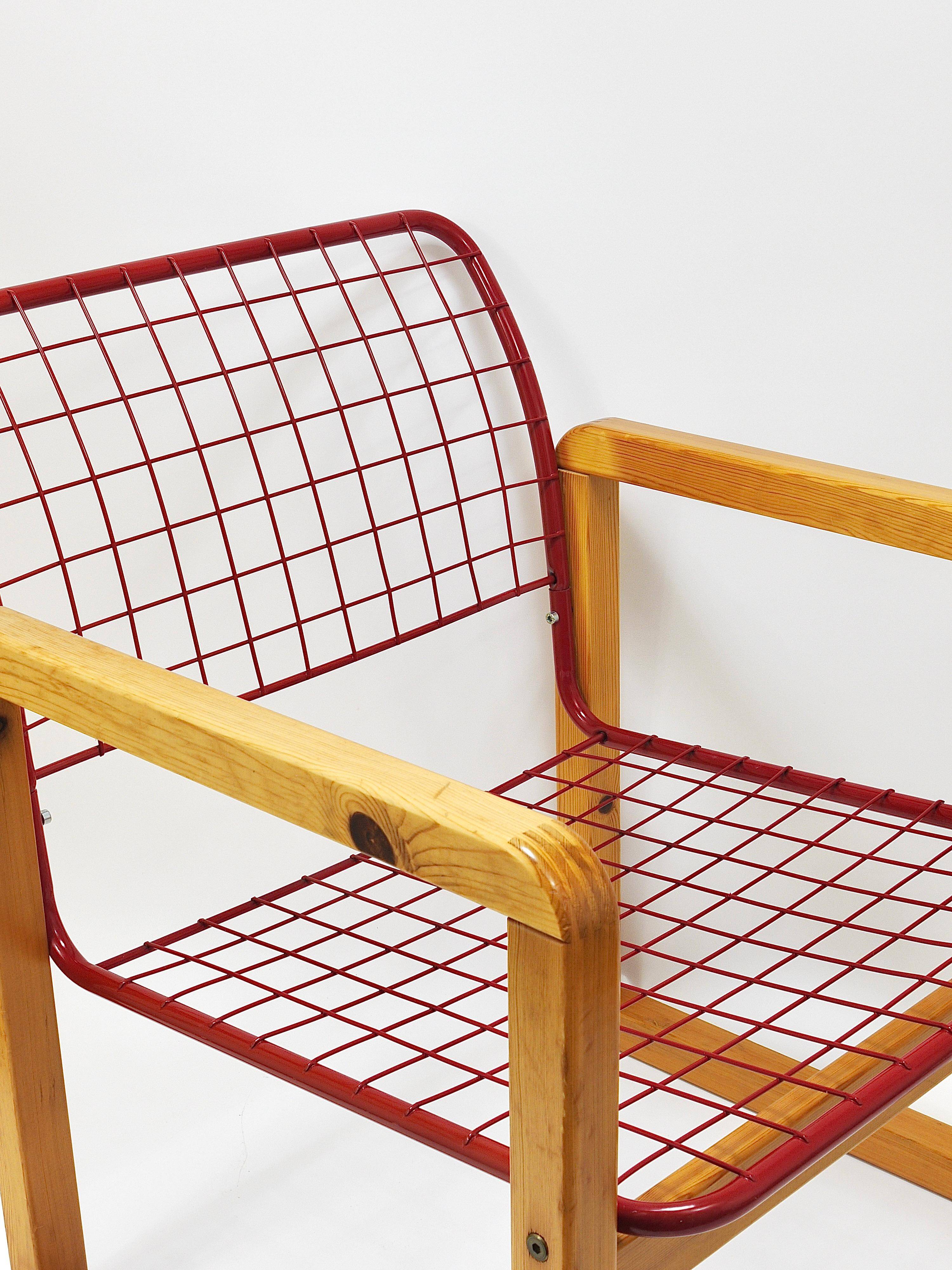 Postmodern Wire Lounge Chair Sälen, Knut & Marianne Hagberg, Ikea, 1982