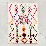 Tapis berbère marocain coloré Azilal 1,45x1,03m