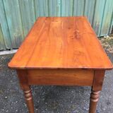 Louis Philippe style farmhouse table in solid cherrywood