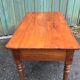 Louis Philippe style farmhouse table in solid cherrywood