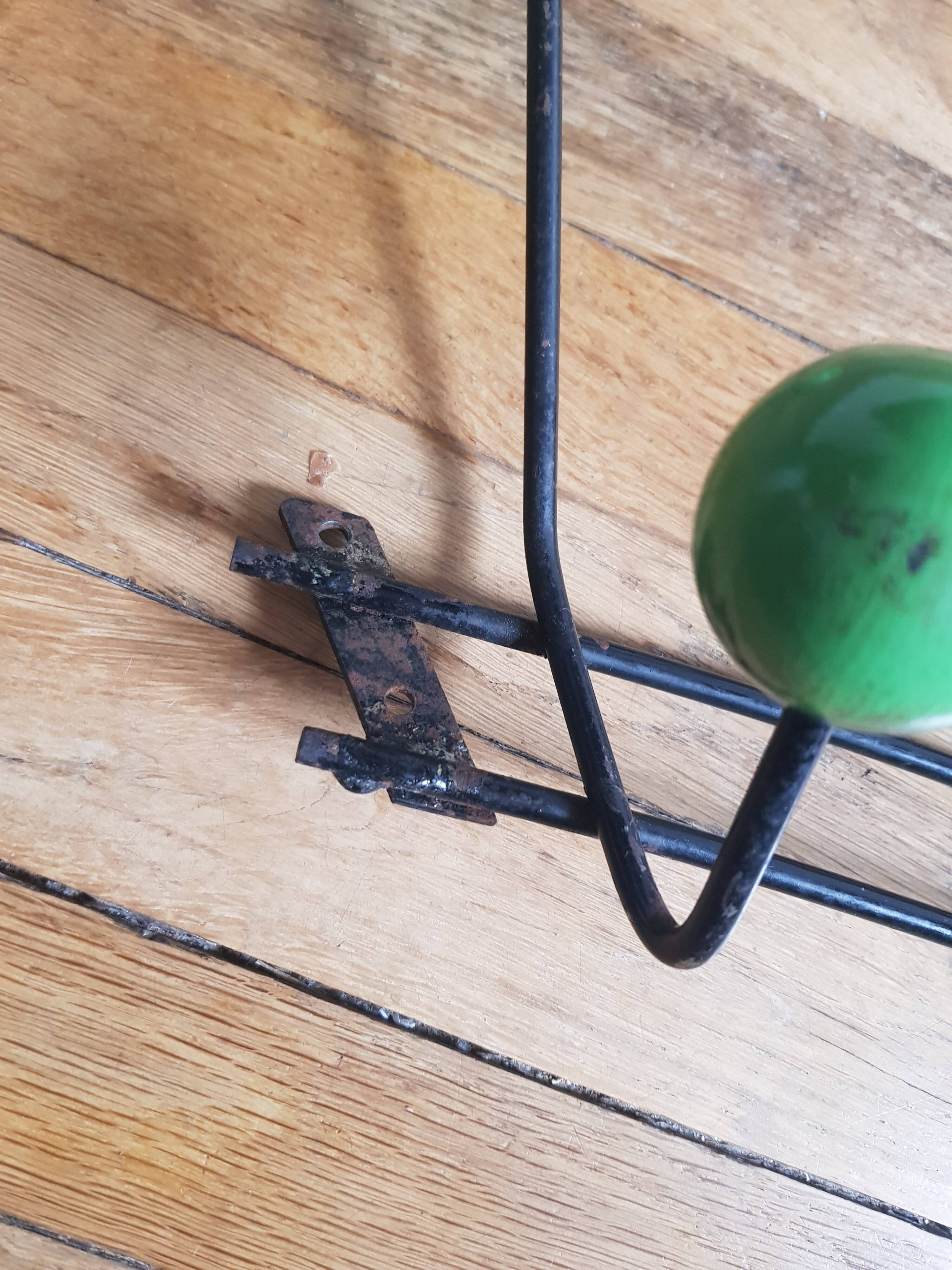 Vintage wall coat rack