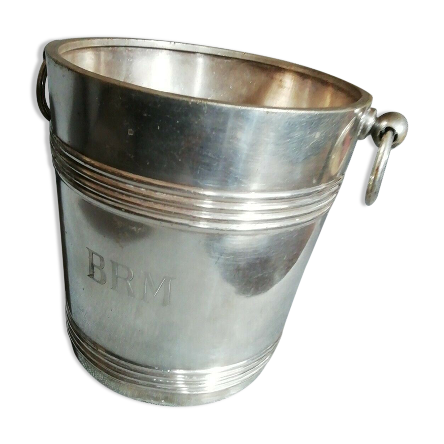 Champagne bucket in silver metal cristofle