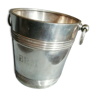Champagne bucket in silver metal cristofle