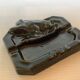 Old cast iron boar ashtray efel