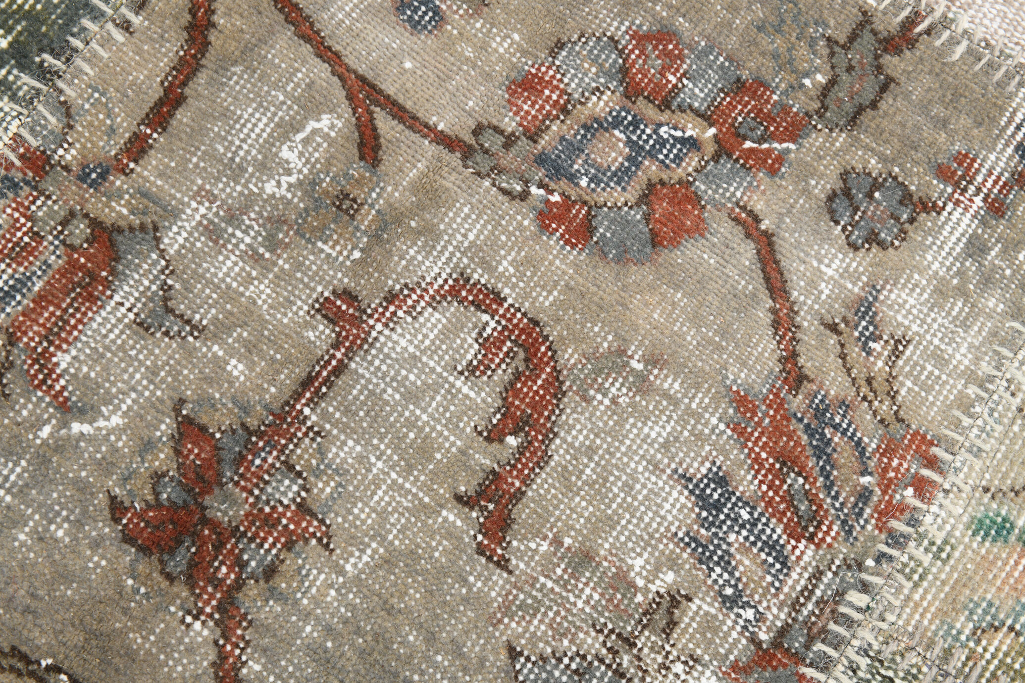 Hand-Made Wool Turkish Vintage Rug