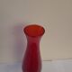 Ruby red glass soliflore vase on a stand - Art glass from the 1970s