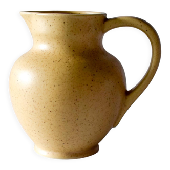 Natural stoneware pitcher