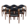 Set of six teak chairs, Danish design, 1970s, manufacture: Farstrup Møbler