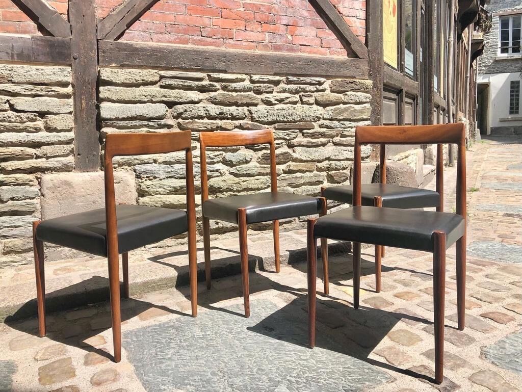 4 chairs Lübke, Germany, 1960s