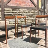 4 chairs Lübke, Germany, 1960s