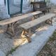 Pair of antique benches