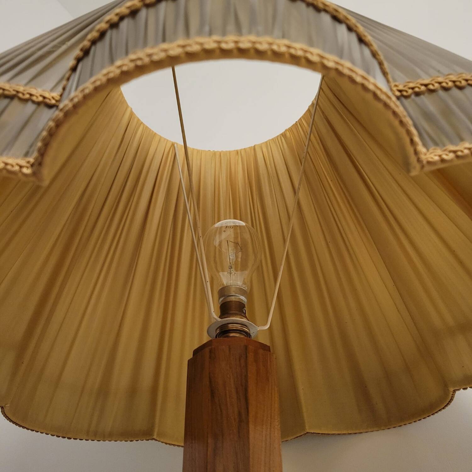 Art Deco floor lamp in rosewood