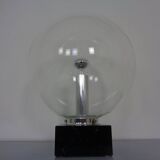 Large Glass Globe & Marble Table Lamp from Erco, 1960s