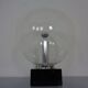 Large glass globe and marble table lamp from Erco, 1960s.