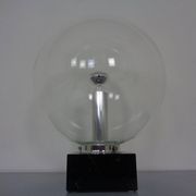 Large glass globe and marble table lamp from Erco, 1960s.