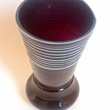 Garnet glass vase 60s